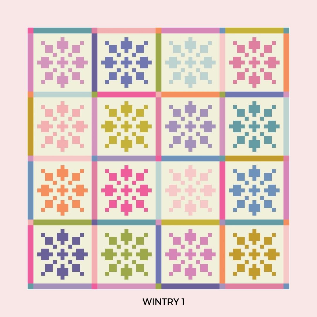 Wintry Quilt Pattern - Paper Pattern