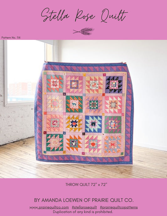 Stella Rose Quilt Pattern - PDF