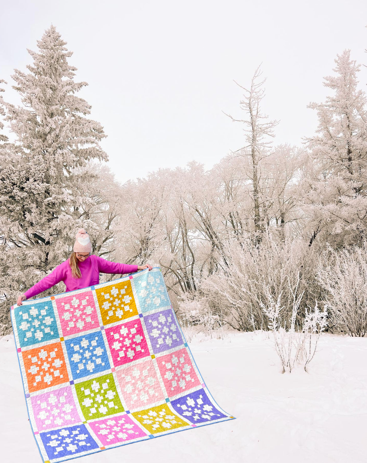 Wintry Quilt Pattern - Paper Pattern