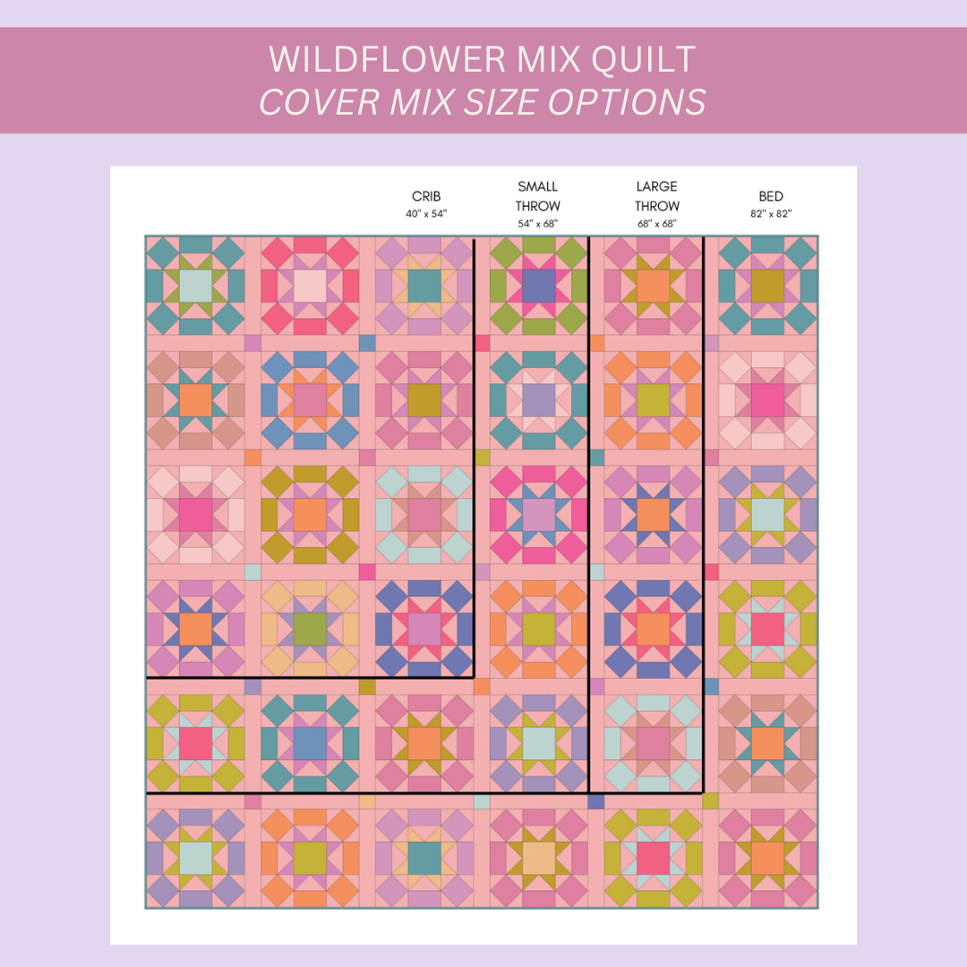 Wildflower Mix Quilt Pattern - PDF