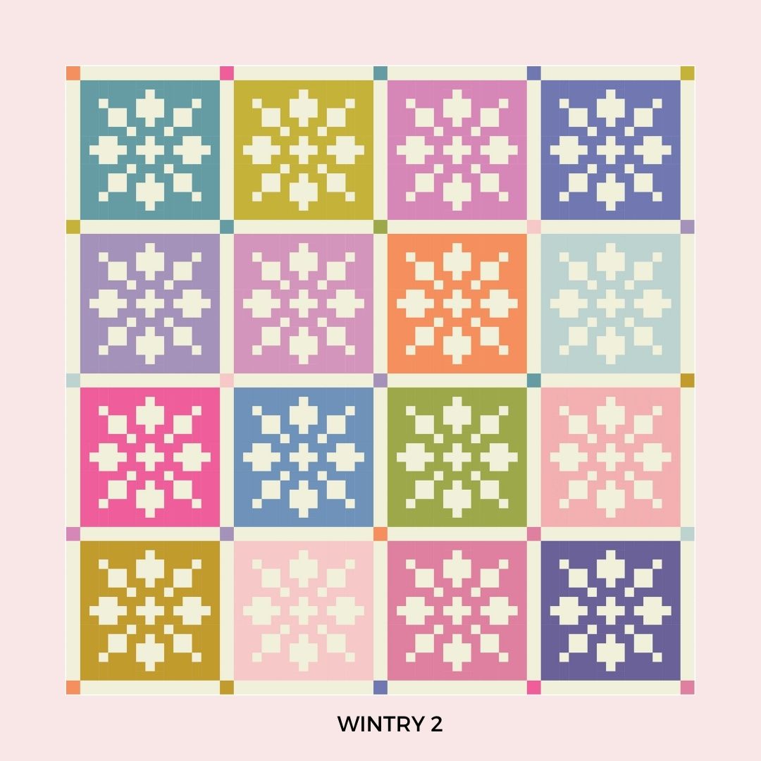 Wintry Quilt Pattern - Paper Pattern