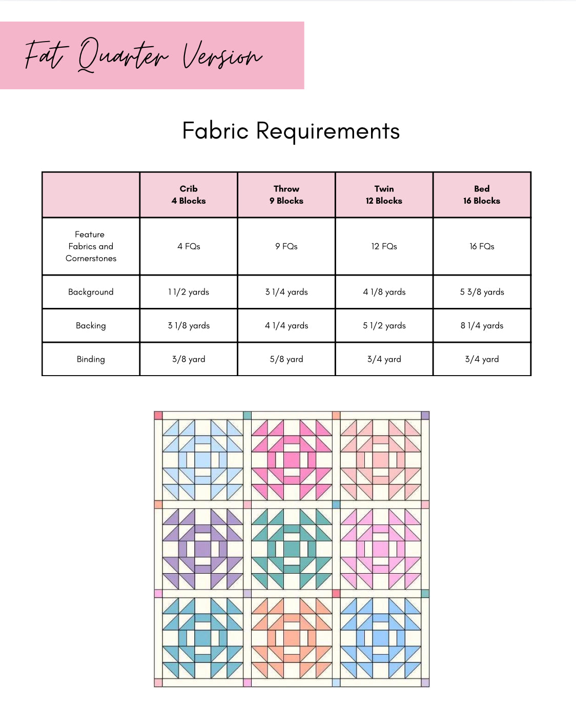 Open Prairie Quilt Pattern - PDF