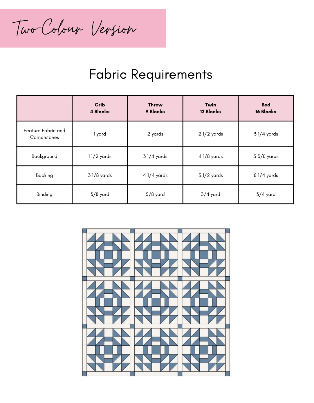 Open Prairie Quilt Pattern - PDF