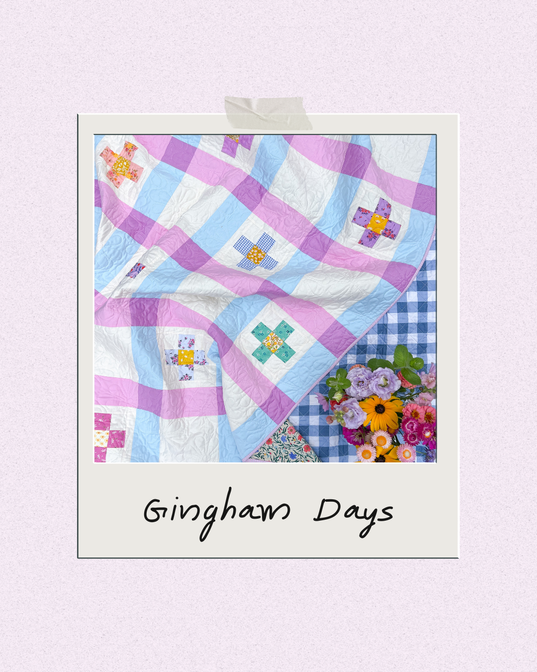 Gingham Days + Night Quilt Pattern - PDF