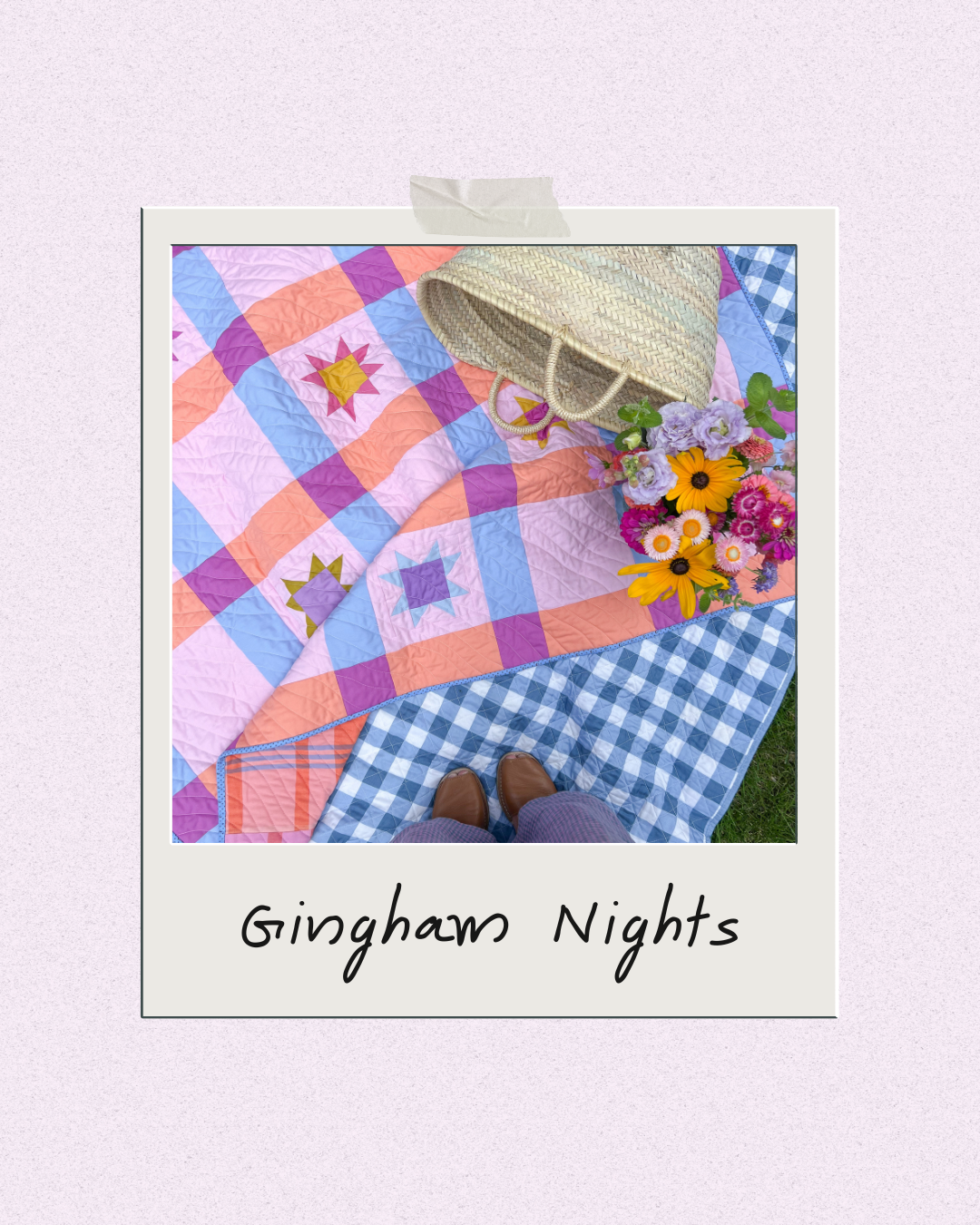 Gingham Days + Night Quilt Pattern - PDF