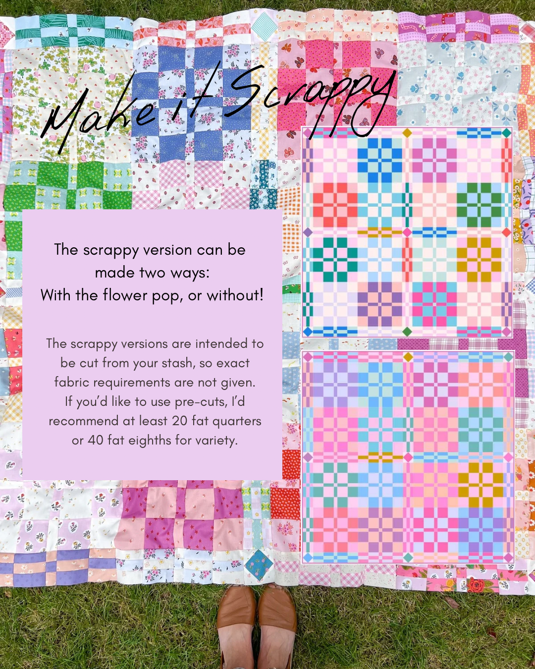 Garden Party Plaid Quilt Pattern - PDF