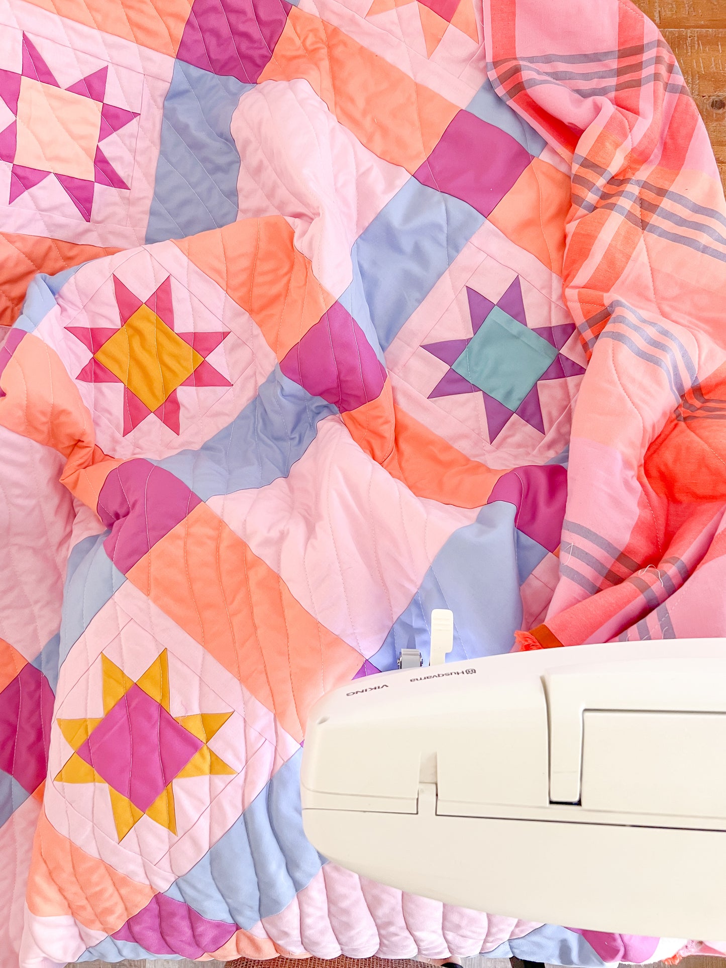 Gingham Days + Night Quilt Pattern - PDF