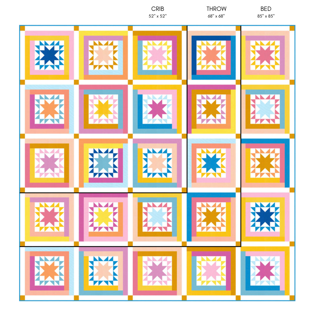 Cabin Nights Quilt Pattern - Paper Pattern - WHOLESALE