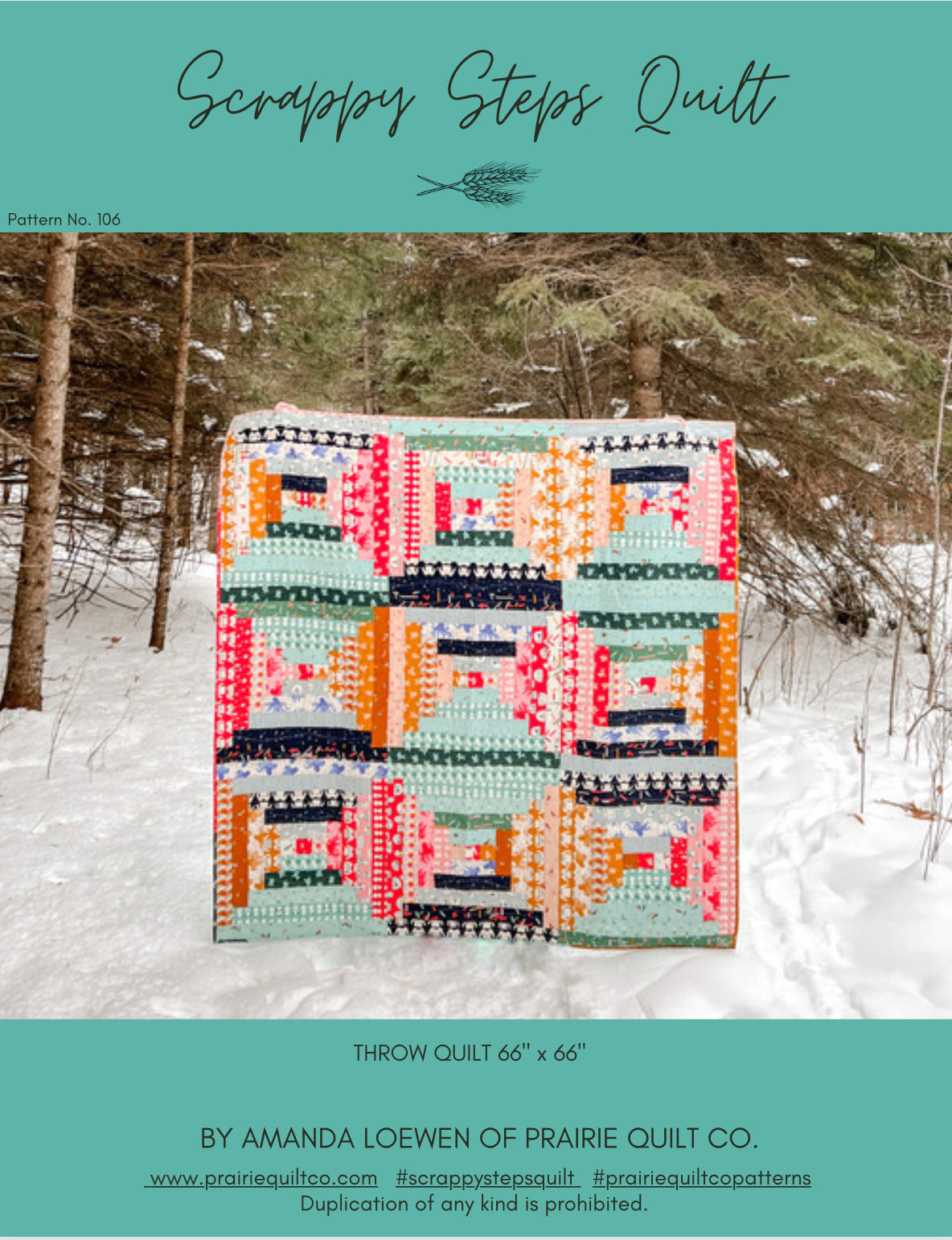 Scrappy Steps Quilt Pattern - PDF