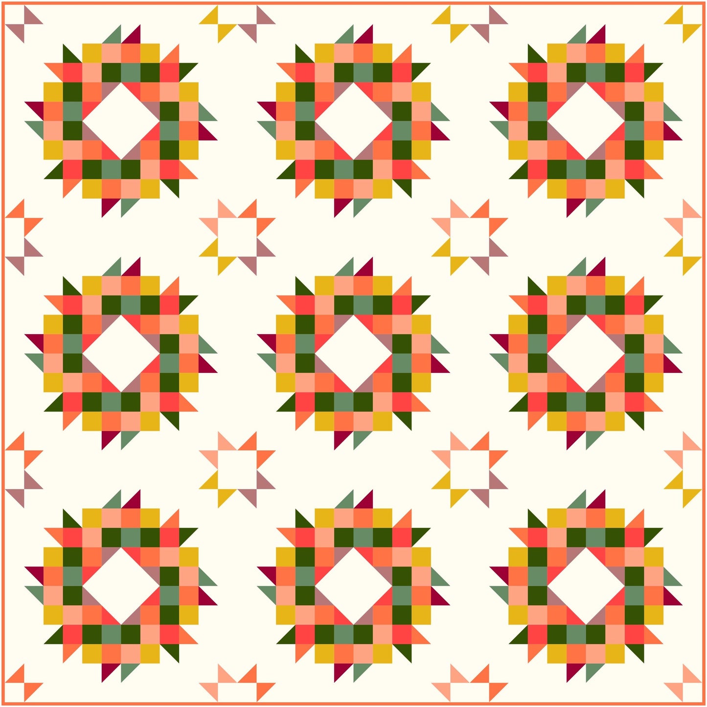 Midsummer Mini Quilt Pattern - PDF